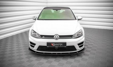 Тюнінг дифузор на передній бампер Volkswagen Golf 7 R фото