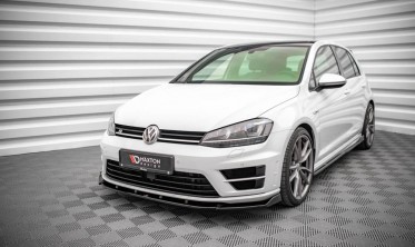 Тюнінг дифузор на передній бампер Volkswagen Golf 7 R фото