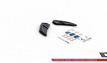 Боковые накладки на задний бампер VW Golf 7 R версия  фото