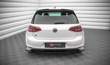 Боковые накладки на задний бампер VW Golf 7 R версия  фото
