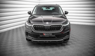 Тюнінг дифузор на передній бампер Skoda Kodia MK1 рестайл фото