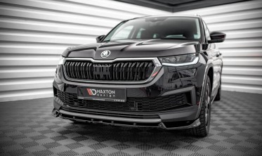 Тюнінг дифузор на передній бампер Skoda Kodia MK1 рестайл фото