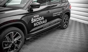 Тюнинговые накладки на боковые пороги Skoda Kodia MK1 рестайл фото