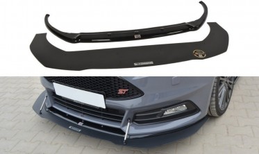 Спліттер переднього бампера Ford Focus mk3 рестайл ST версія фото