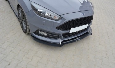 Дифузор під передній бампер Ford Focus mk3 ST рестайл (вер.2) фото