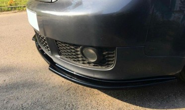 Тюнинговый диффузор переднего бампера Audi A4 B6 для S-Line бампера фото