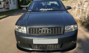 Тюнинговый диффузор переднего бампера Audi A4 B6 для S-Line бампера фото