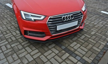 Накладка передняя под бампер Audi S4 / A4 S-line B9 вер. 2 фото