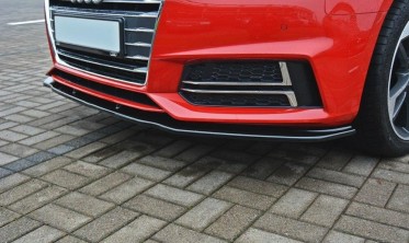 Накладка передняя под бампер Audi S4 / A4 S-line B9 вер. 2 фото