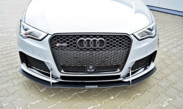 Диффузор Racing для переднего бампера Audi RS3 8V Sportback  фото