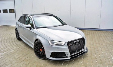 Диффузор Racing для переднего бампера Audi RS3 8V Sportback  фото