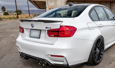 Спойлер багажника BMW F30 M4-стиль черный, abs фото