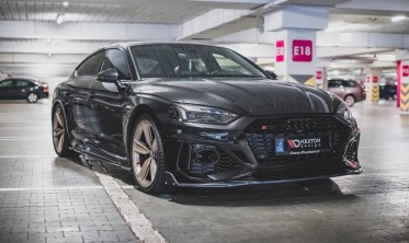 Дифузор під передній бампер + накладки Audi RS5 F5 рестайл фото