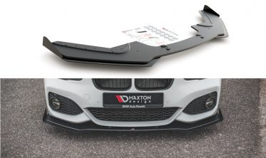 Racing дифузор+накладки на передній бампер BMW 1 F20 M-pack FL/M140I фото
