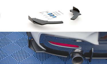 Бічні задні дифузори + накладки Racing durability BMW 1 F20 M140I фото