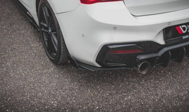 Боковые диффузоры + накладки Racing заднего бампера BMW 1 F20 M140I фото