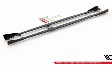 Бічні дифузори + накладки Racing під пороги BMW 1 F20 M135I/M140I/M-pack фото