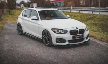 Бічні дифузори + накладки Racing під пороги BMW 1 F20 M135I/M140I/M-pack фото