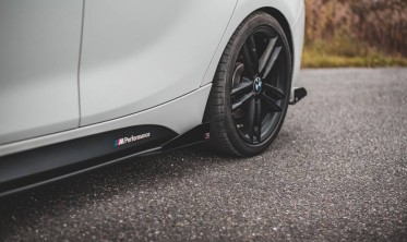 Бічні дифузори + накладки Racing під пороги BMW 1 F20 M135I/M140I/M-pack фото
