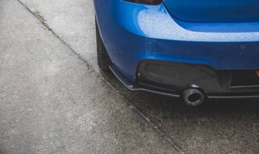 Боковые накладки на задний бампер Racing BMW M135I F20 фото