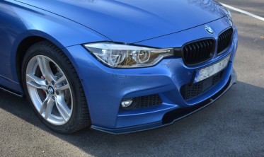Тюнинговый диффузор на передний бампер BMW 3 F30 FL M-Sport фото