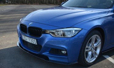Тюнинговый диффузор на передний бампер BMW 3 F30 FL M-Sport фото