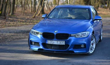 Тюнинговый диффузор на передний бампер BMW 3 F30 FL M-Sport фото
