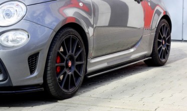 Тюнінгові дифузори на пороги Fiat 500 MK1 Abarth рестайл фото
