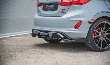 Диффузор задний + накладки Racing Ford Fiesta MK8 ST фото