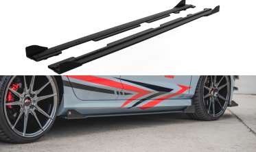 Листвы под пороги + накладки Racing Ford Fiesta MK8 ST / ST-line фото