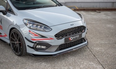 Передня накладка на бампер Ford Fiesta Mk8 версія ST/ST-Line вар.5 фото
