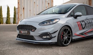 Комплект накладок на передний бампер (Canards) Ford Fiesta MK8 ST / ST-line фото