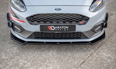 Комплект накладок на передний бампер (Canards) Ford Fiesta MK8 ST / ST-line фото
