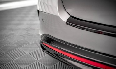 Диффузор на задний бампер Skoda Octavia 4 версия RS  фото
