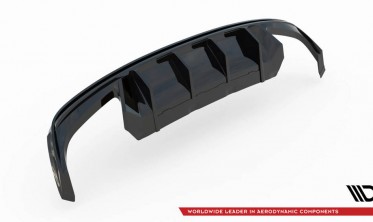 Диффузор на задний бампер Skoda Octavia 4 версия RS  фото