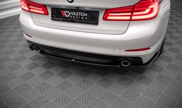 Тюнинговая накладка на задний бампер BMW 5 G30 фото