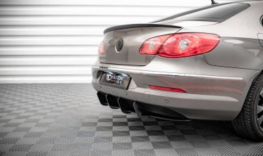 Накладка на центр заднего бампера Street pro Volkswagen Passat CC фото