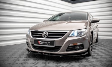 Передняя накладка на бампер Volkswagen Passat CC фото