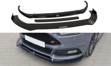 Дифузор під передній бампер Ford Focus mk3 ST рестайл (вер.2) фото