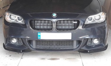 Накладки (клыки, элероны) переднего бампера BMW F10 M-pack фото