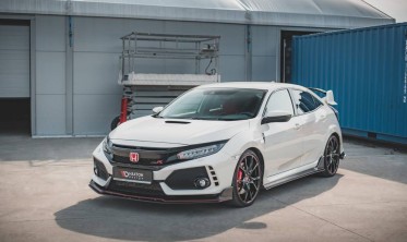 Racing диффузор переднего бампера Honda Civic X Type R фото
