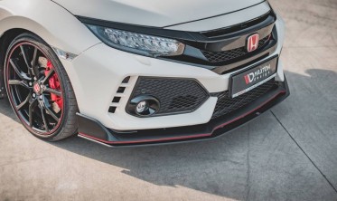 Racing диффузор переднего бампера Honda Civic X Type R фото