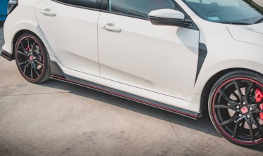 Накладки (лістви) під пороги Racing Honda Civic X Type R фото