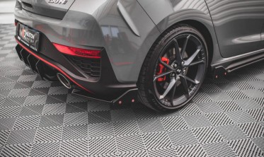 Комплект бічних накладок на задній бампер Hyundai I30 N MK3 рестайл фото