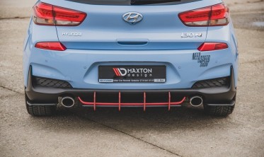Центральний дифузор на задній бампер Racing Durability Hyundai I30 N MK3 фото