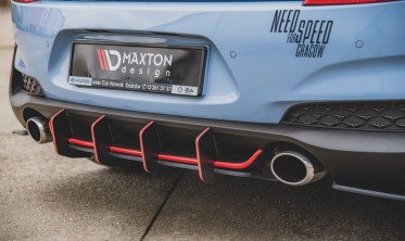 Центральний дифузор на задній бампер Racing Durability Hyundai I30 N MK3 фото