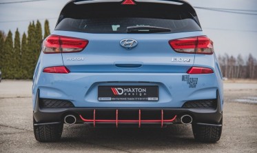Центральний дифузор на задній бампер Racing Durability Hyundai I30 N MK3 фото