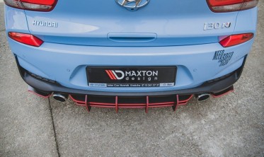 Центральний дифузор на задній бампер Racing Durability Hyundai I30 N MK3 фото