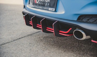 Центральний дифузор на задній бампер Racing Durability Hyundai I30 N MK3 фото
