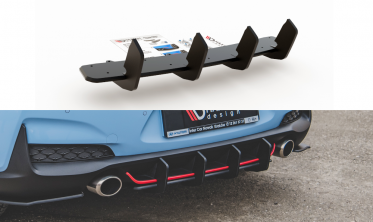 Центральный диффузор на задний бампер Racing Durability Hyundai I30 N MK3 Hatchback фото